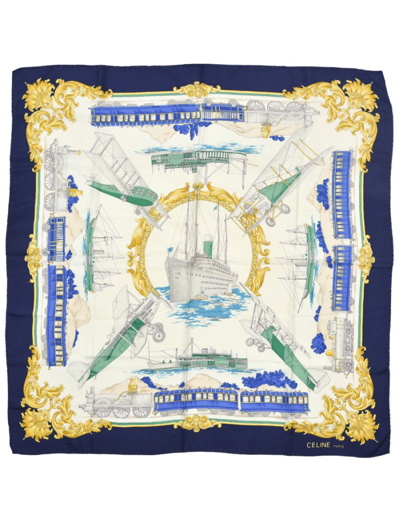 Foulard Celine bateau train avion