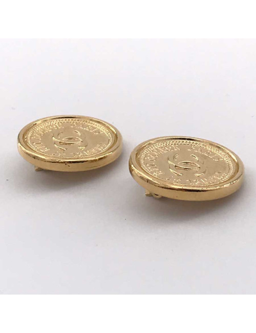 Boucles d'oreille CHANEL pièces "31 rue Cambon Paris"