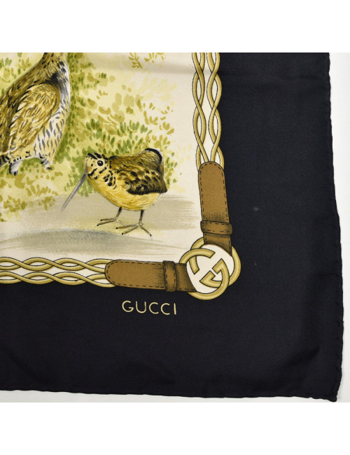 Carré GUCCI chaine et oiseaux