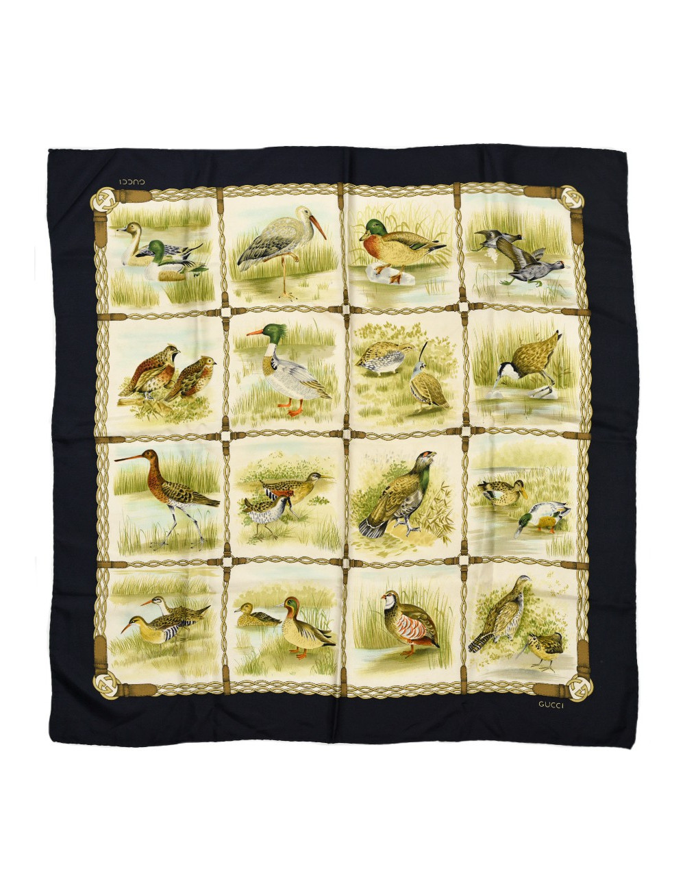Carré GUCCI chaine et oiseaux