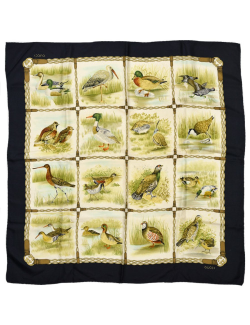 Carré GUCCI chaine et oiseaux