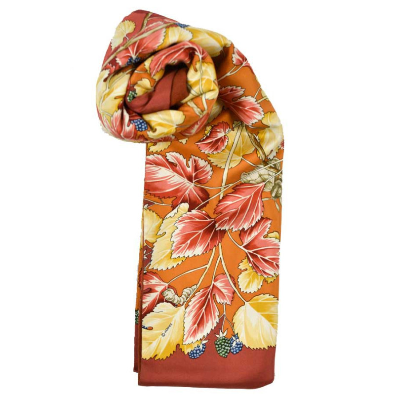 HERMES reversible cashmere and silk stole