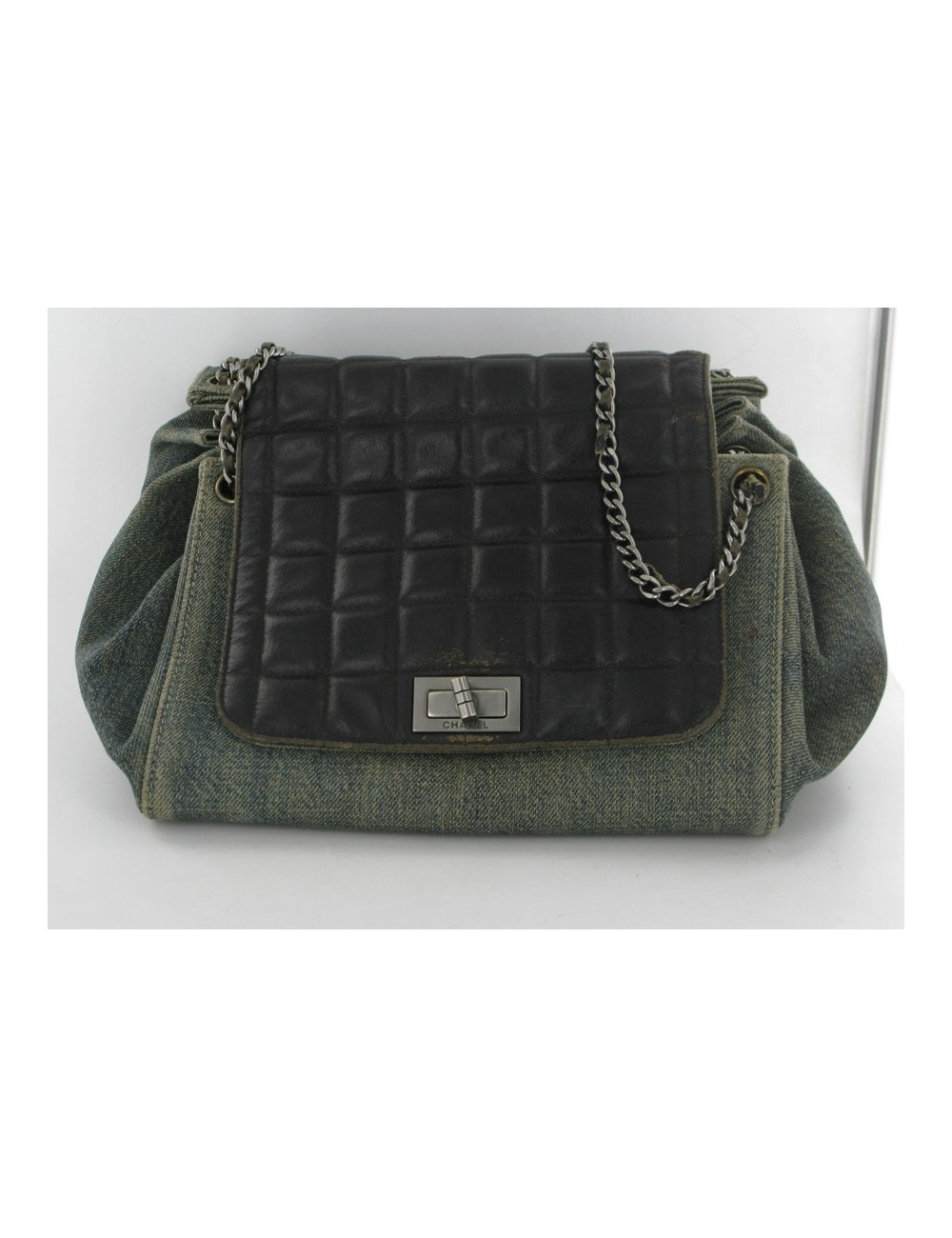 Sac jean & cuir bleu CHANEL