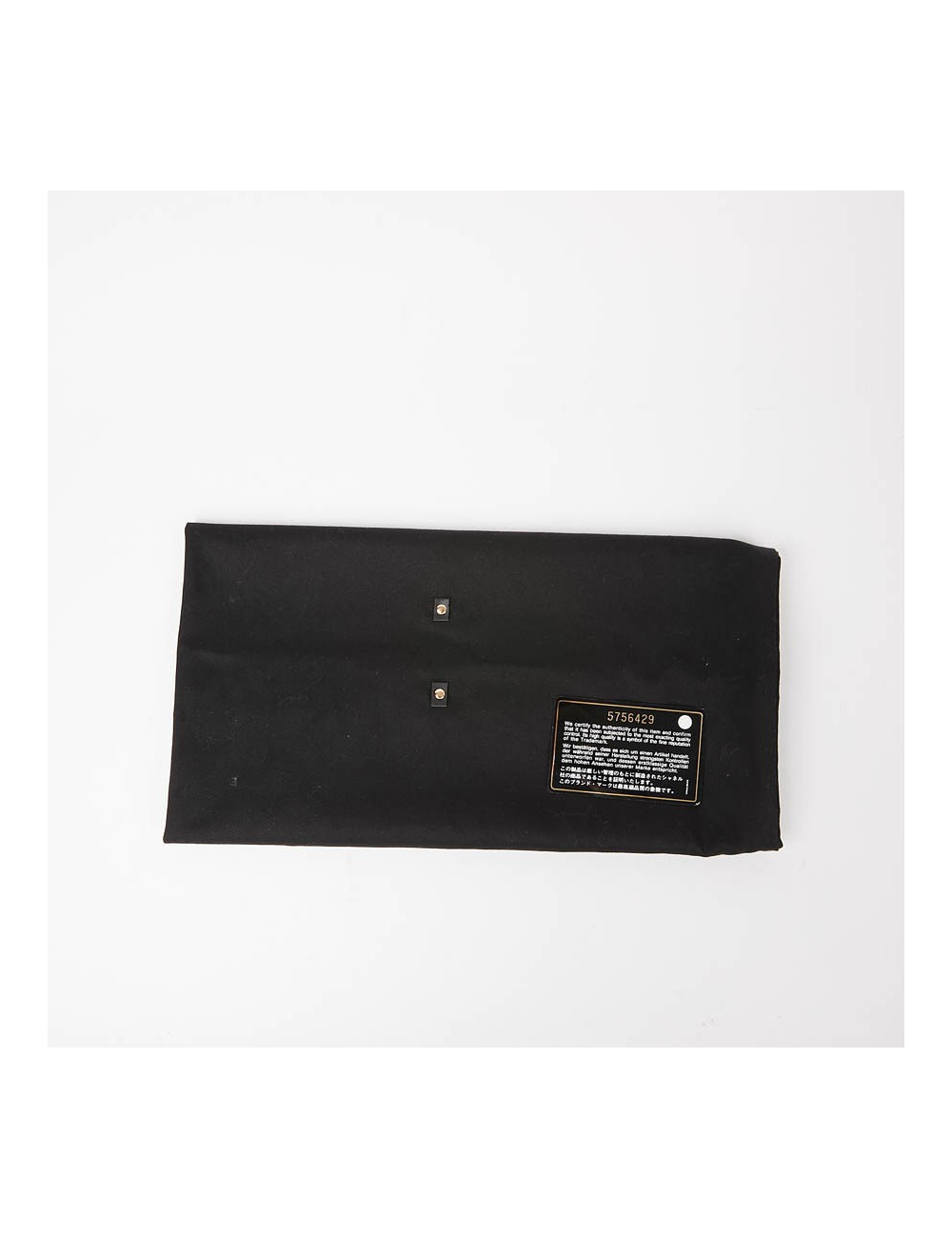 Sac vintage tissu CHANEL noir