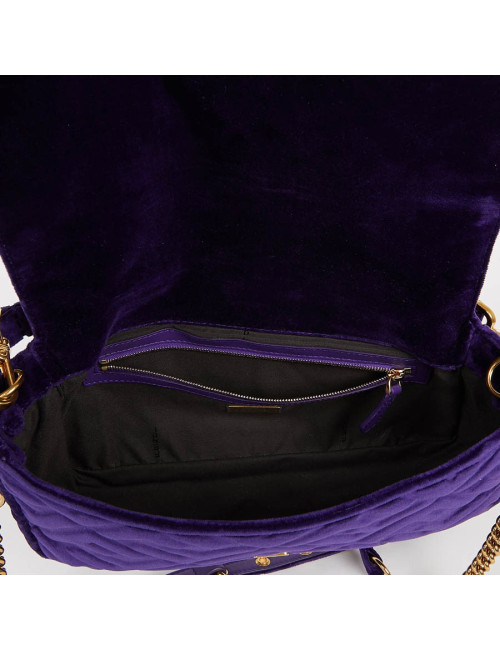 Baguette FENDI velours embossé