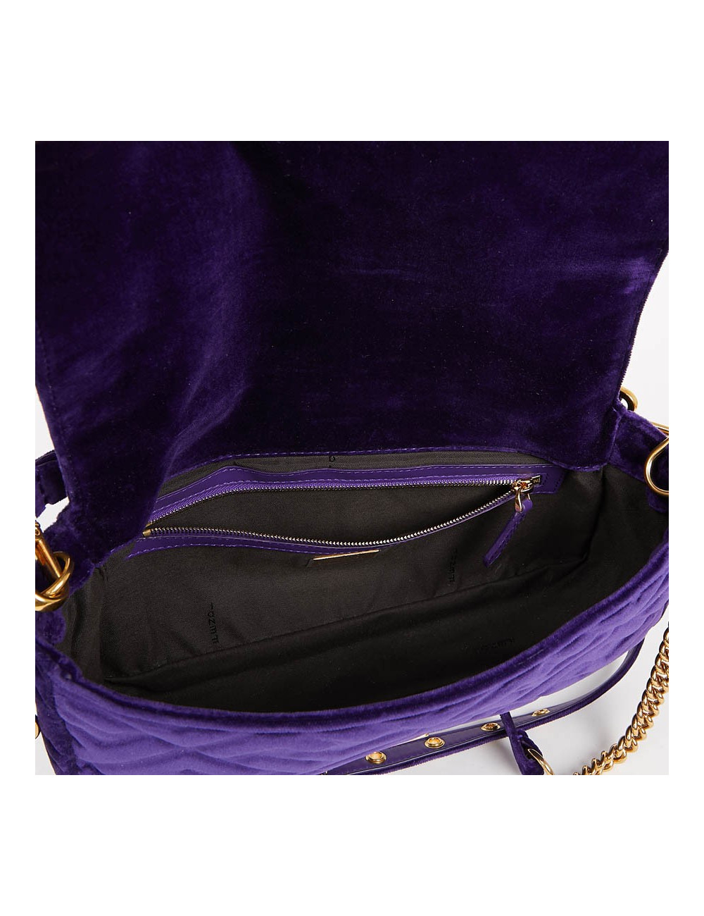 Baguette FENDI velours embossé