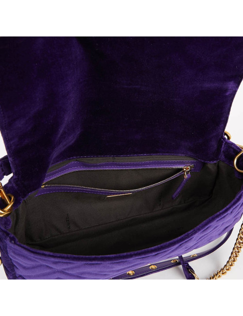 Baguette FENDI velours embossé