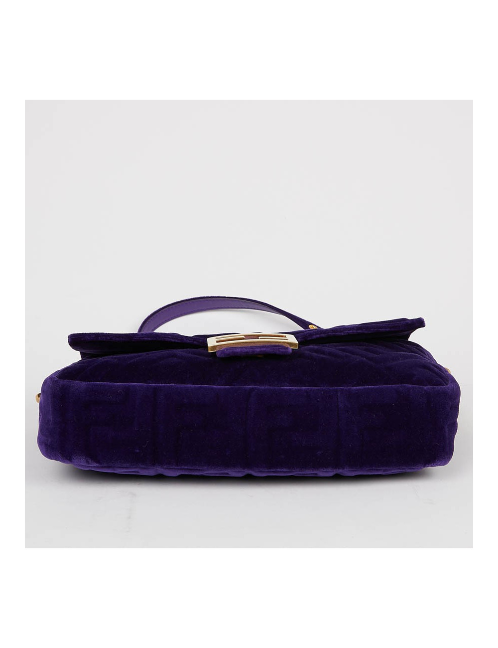 Baguette FENDI velours embossé