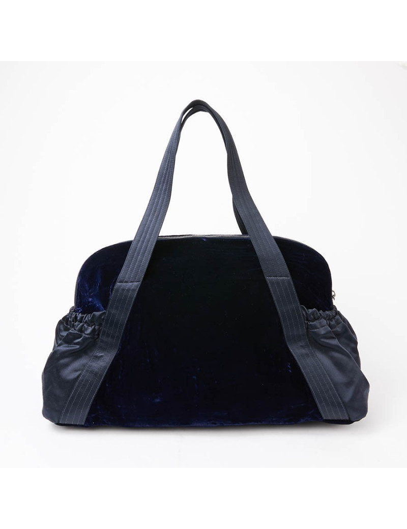 Sac à main CHANEL velours bleu