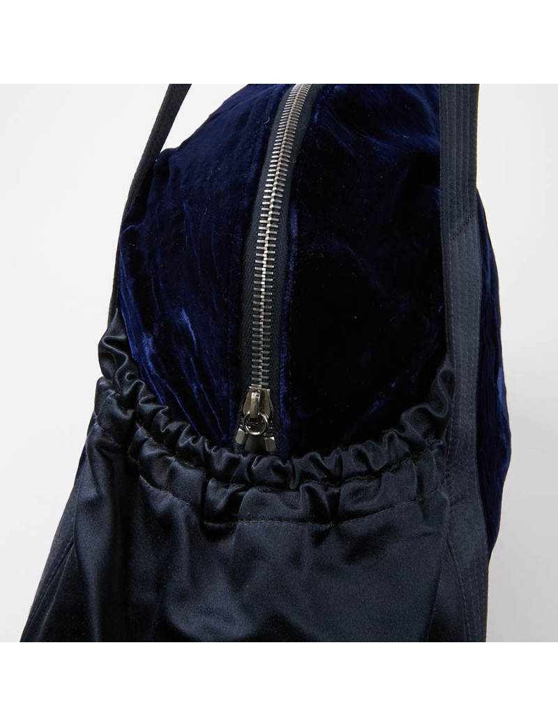 Sac à main CHANEL velours bleu