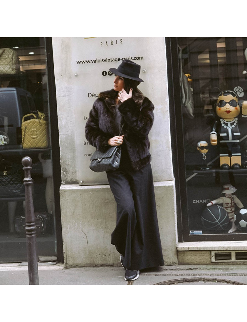 2.55 CHANEL gris  métallisé foncé