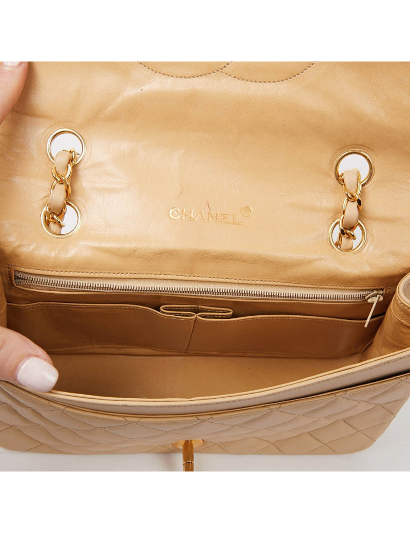 CHANEL Sac à main beige
