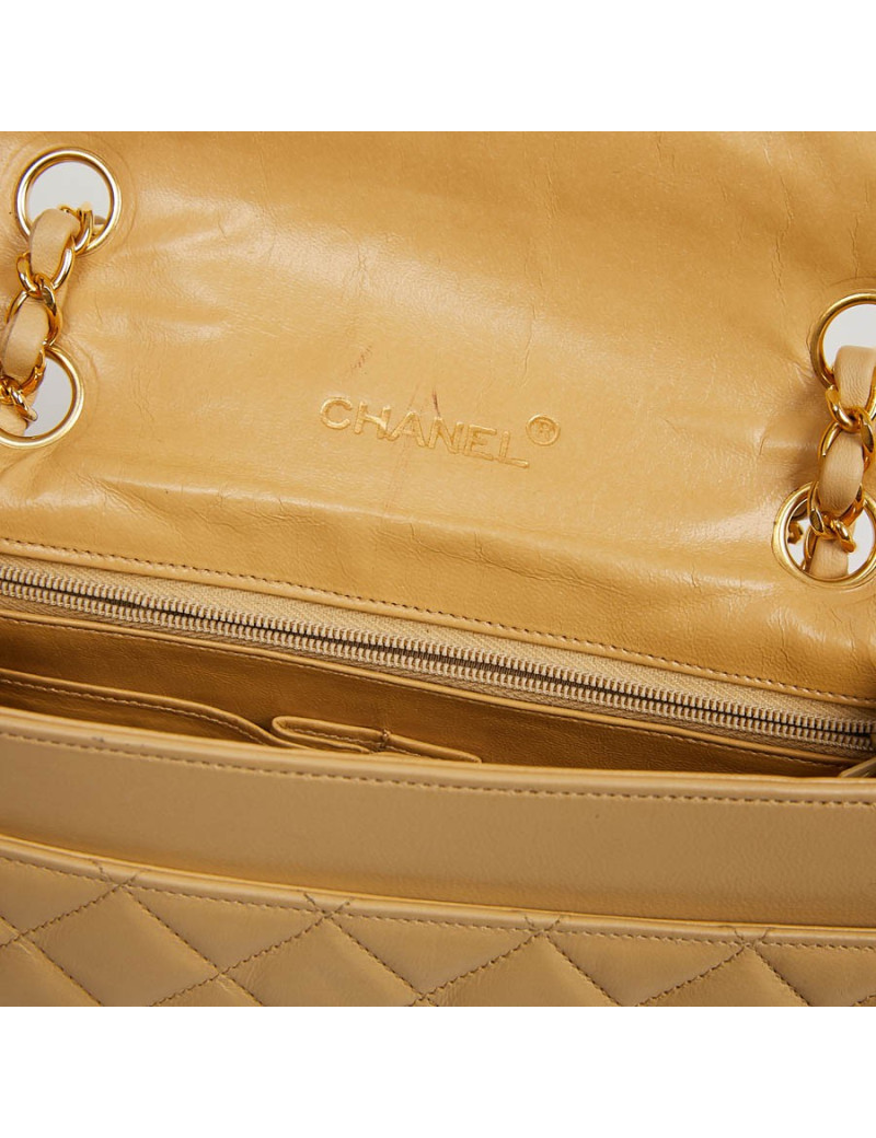 CHANEL Sac à main beige