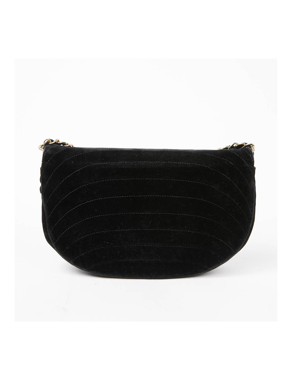 Sac du soir CHANEL velours noir Vintage