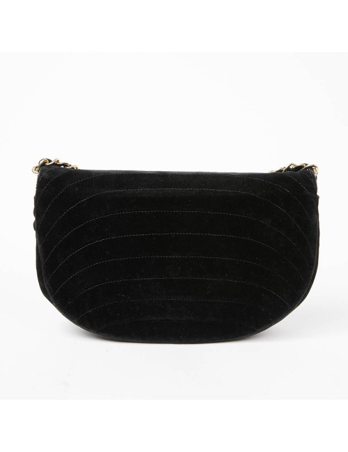 Sac du soir CHANEL velours noir