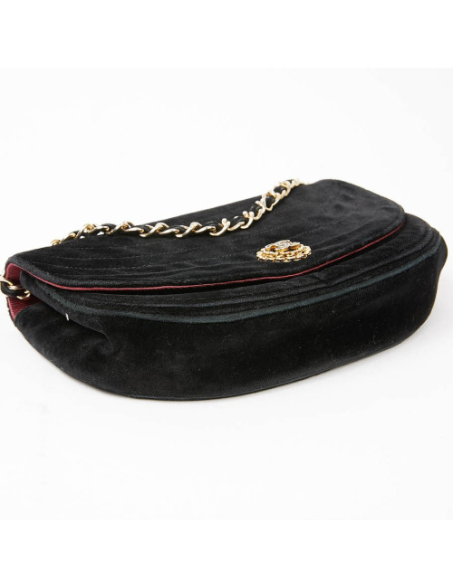 Sac du soir CHANEL velours noir