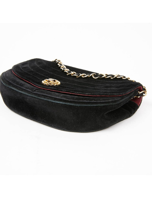 Sac du soir CHANEL velours noir