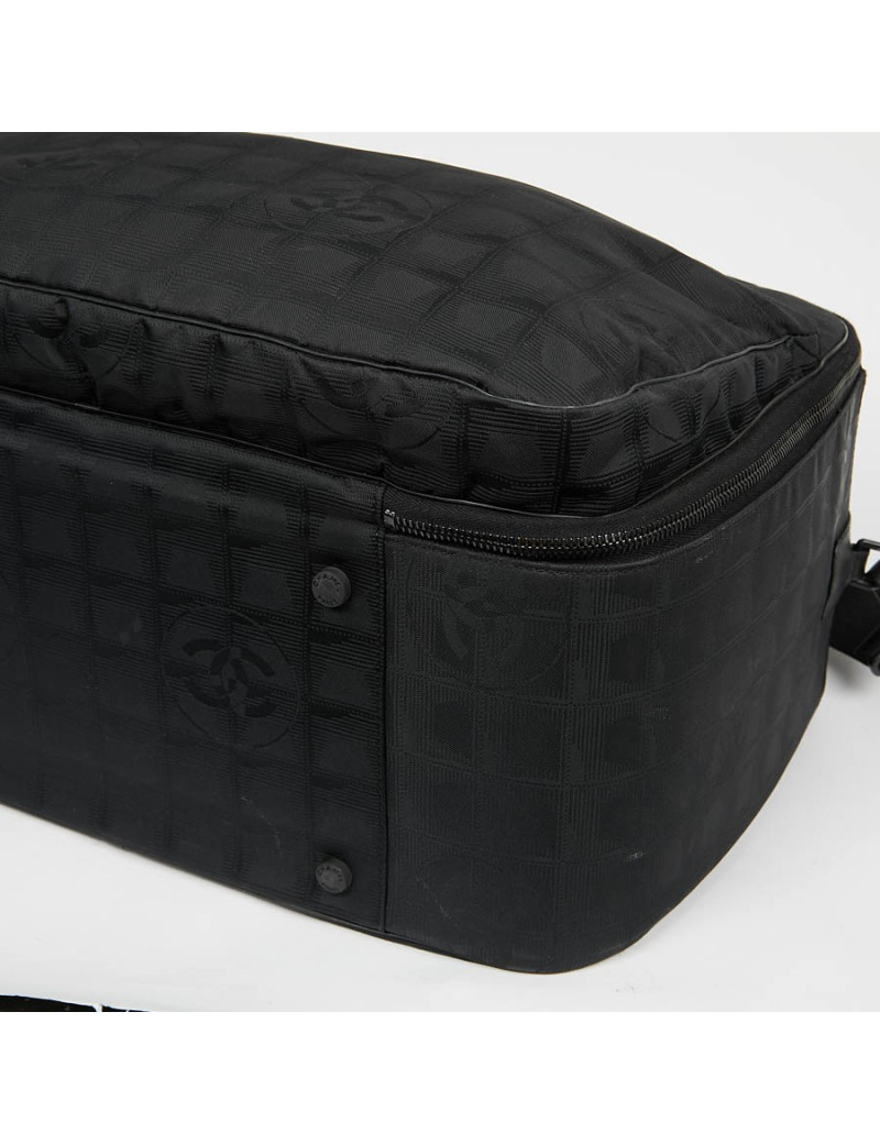 Vanity case CHANEL toile noire monogramme 