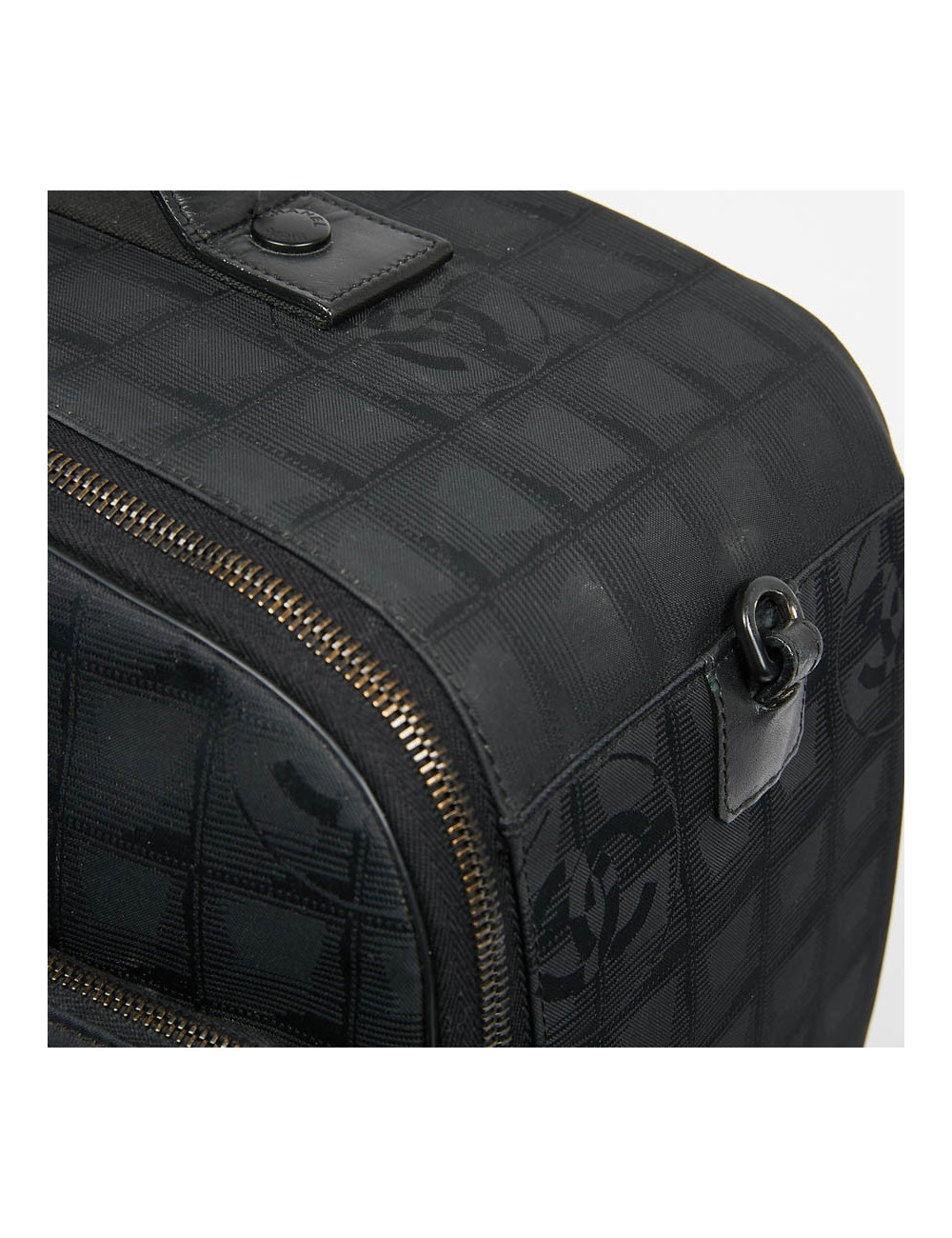 Vanity case CHANEL toile noire monogramme 