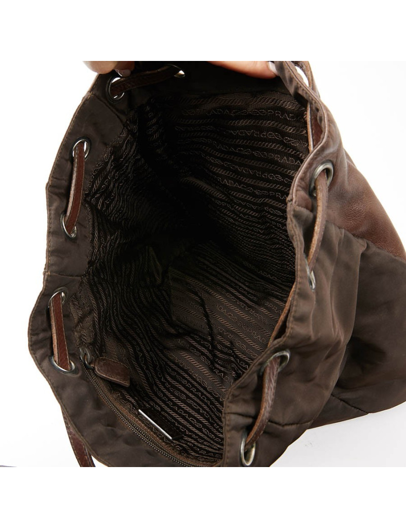 Sac à dos PRADA marron vintage