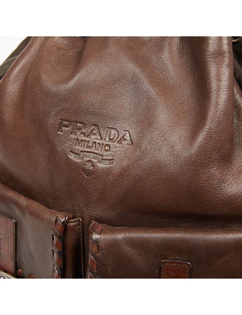 Sac à dos PRADA marron vintage