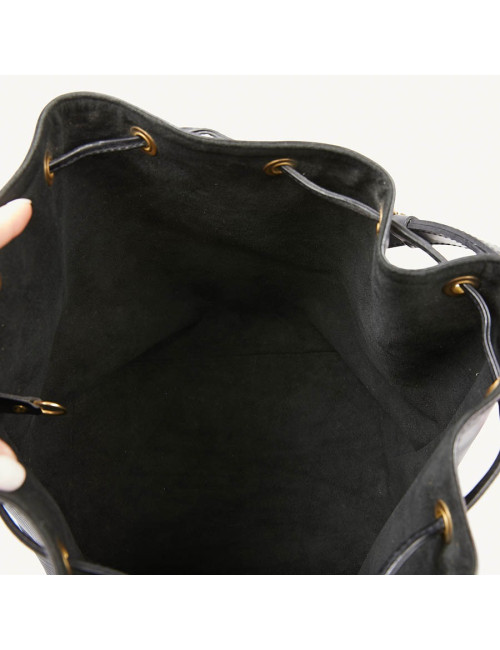 Sac Noé LOUIS VUITTON cuir épi noir