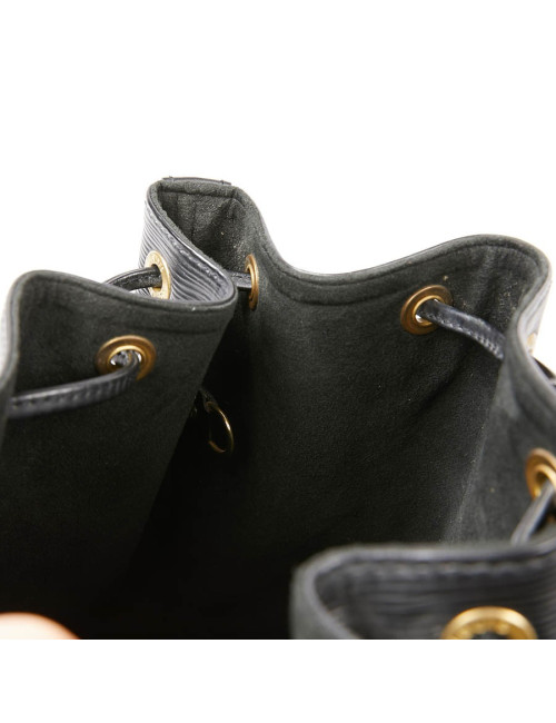 Sac Noé LOUIS VUITTON cuir épi noir