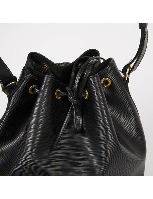 Sac Noé LOUIS VUITTON cuir épi noir