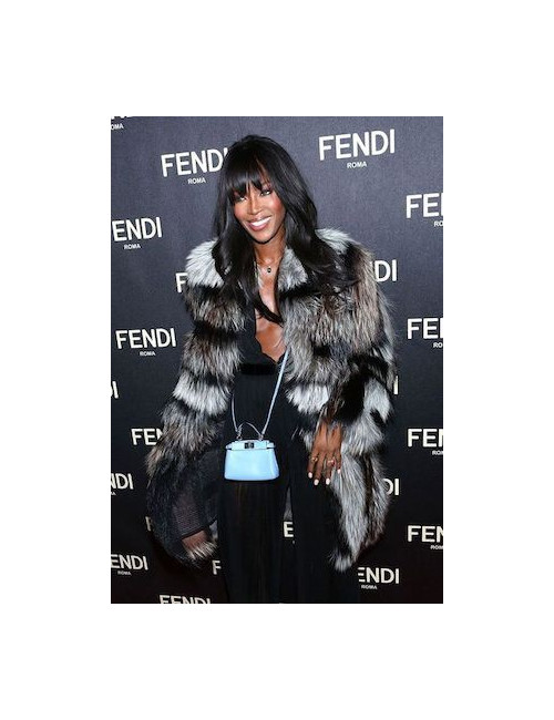 Mini Peekaboo FENDI cuir rose