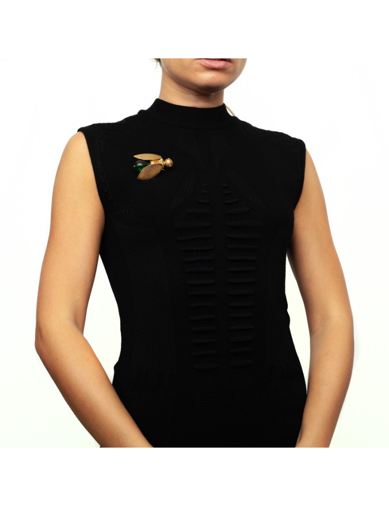 Broche Abeille verte MARGUERITE DE VALOIS