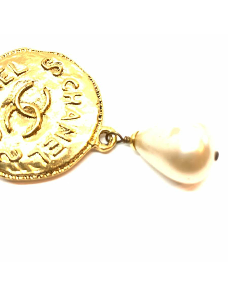 Broche CHANEL vintage perle