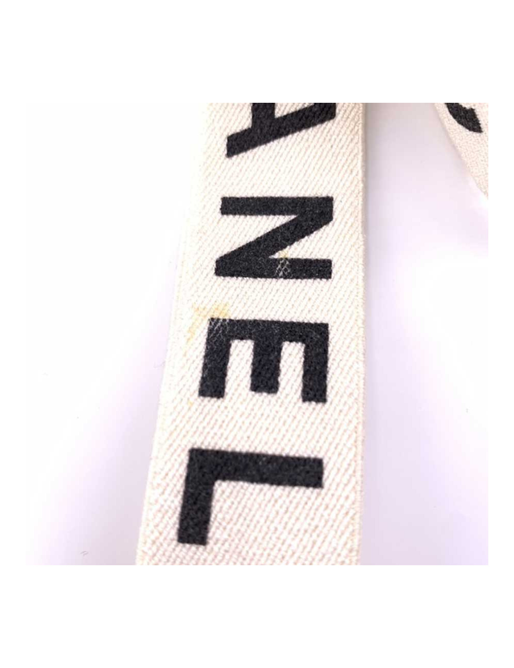 Bretelles CHANEL vintage blanches