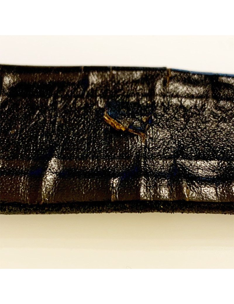 Ceinture vintage logo CHANEL noir