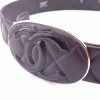 Chanel brown leather belt T85
