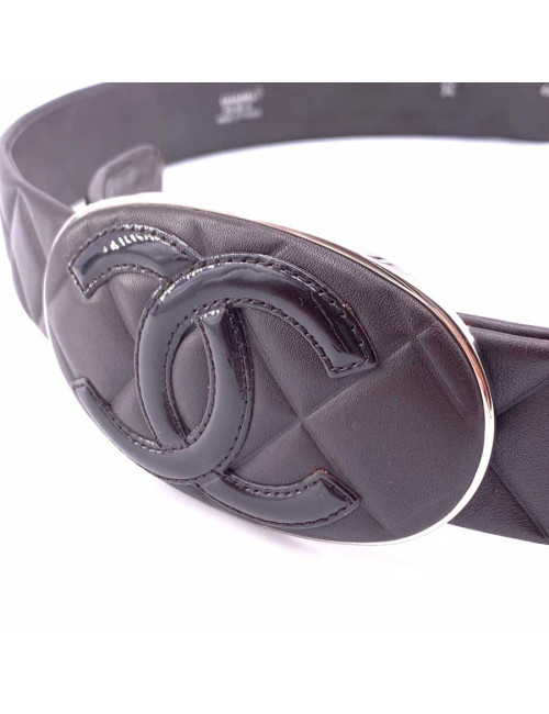 Ceinture cuir marron T85 CHANEL
