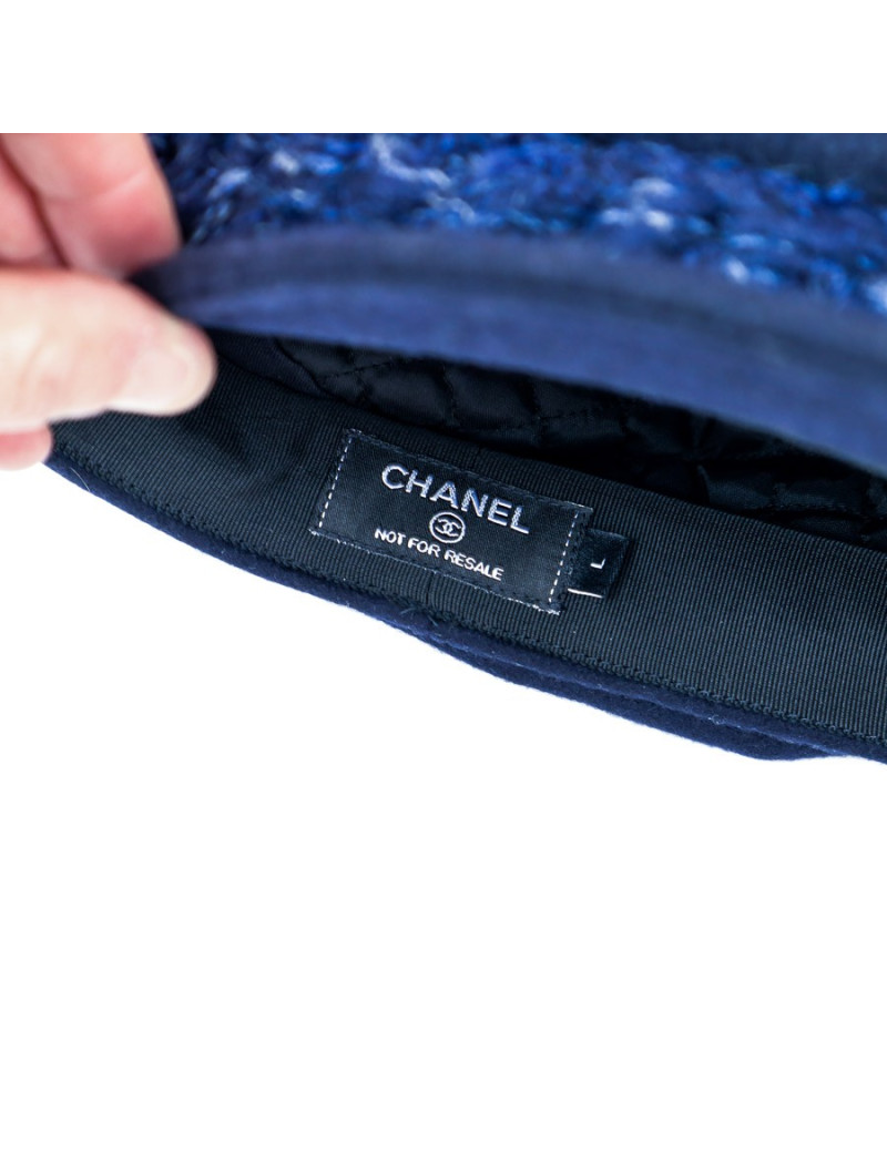Casquette CHANEL bleu marine Taille L