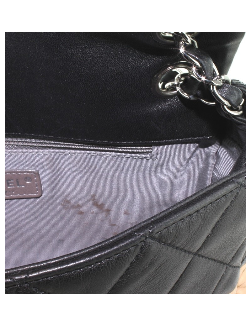 Sac CHANEL timeless bicolore beige et noir