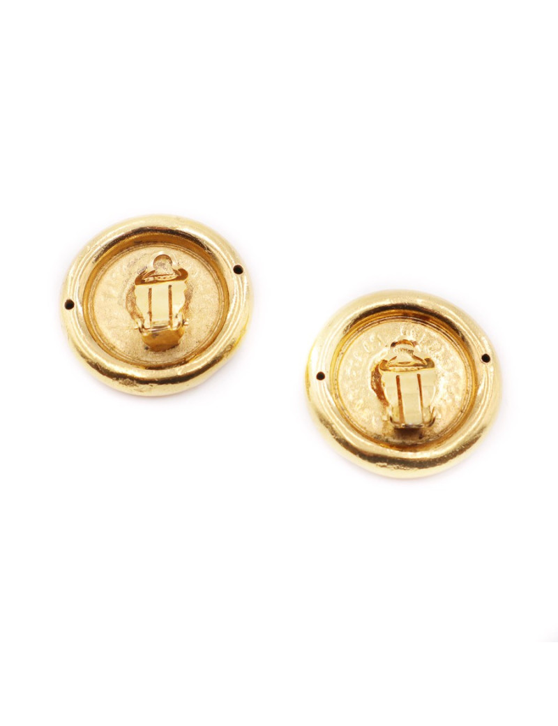 Clips Coco CHANEL Paris vintage dorées