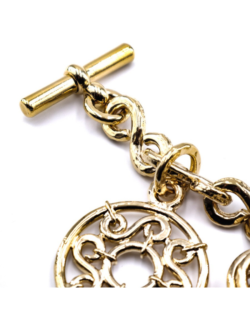 Bracelet CELINE doré charms vintage