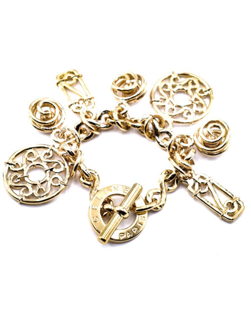 Bracelet CELINE doré charms vintage