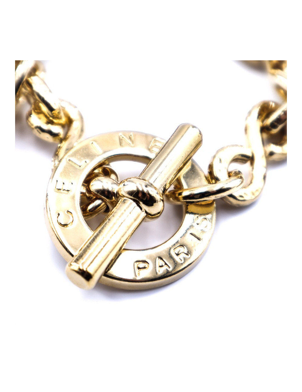 Bracelet CELINE doré charms vintage