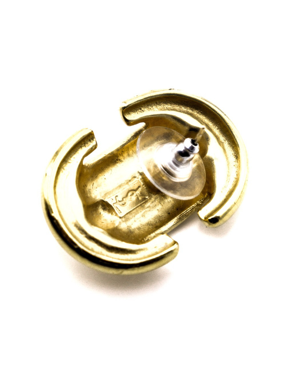 Boucles d'oreille clous YSL SAINT LAURENT Vintage