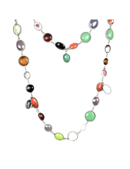 Sautoir Waterfalls MARGUERITE DE VALOIS pâte de verre 