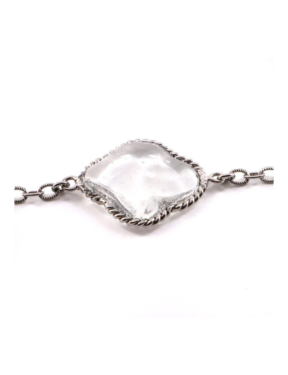 Manchette CHANEL métal matelassé doré Vintage