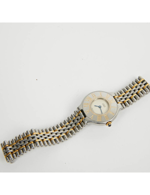 Must 21 CARTIER bracelet en acier et or