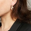 Boucles d'oreille POIRAY or perles et brillants