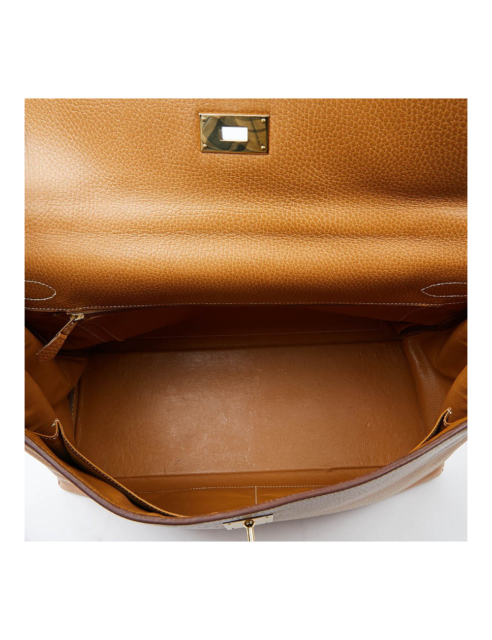 HERMES Kelly 40 cuir Courchevel gold