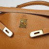 HERMES Kelly 40 cuir Courchevel gold
