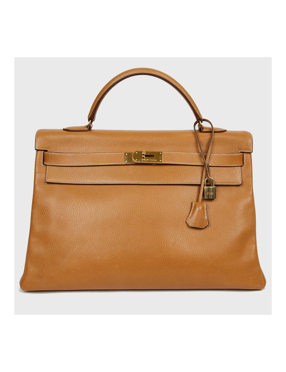 HERMES Kelly 40 cuir Courchevel gold