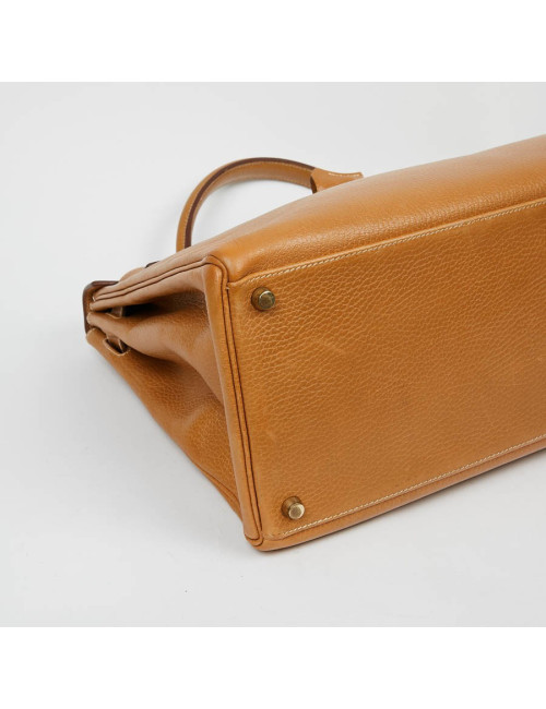 HERMES Kelly 40 cuir Courchevel gold